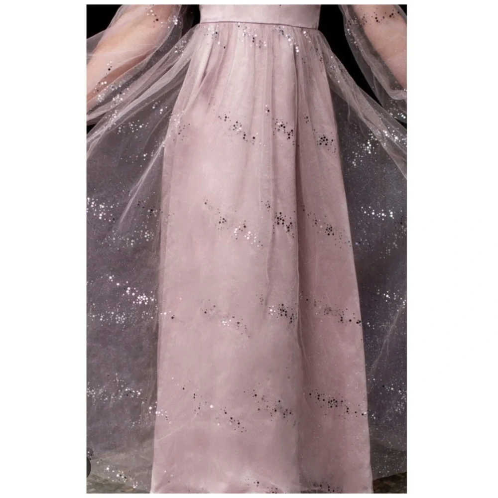 Joyfolie | Cowgirl Princess Cottagecore Fairy Floral Layla Dress Blush | 12